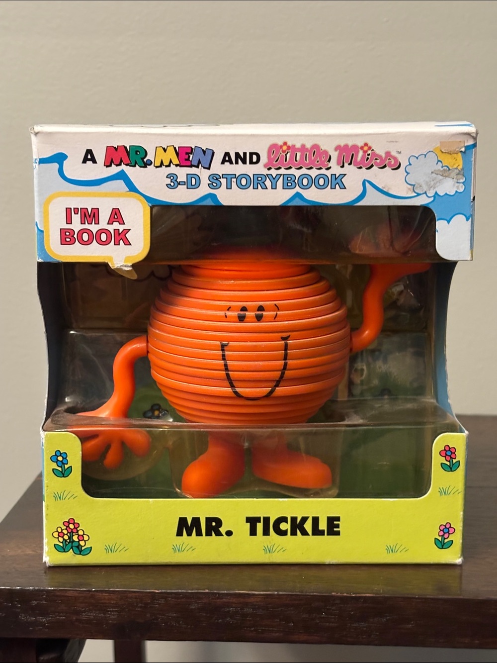 Rare Vintage Mr. Men 3-D Story Book Mr. Tickle 3-D Book Character Hargreaves